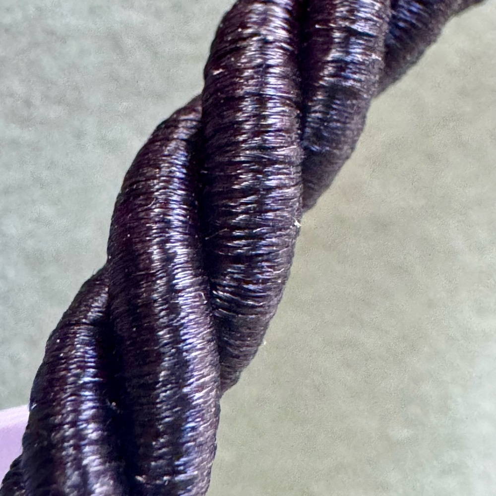 Judith Ripka Black Silk Cord With Magnetic Closure NEW - Picture 4 of 7